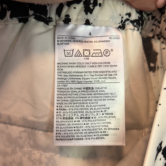 Black and white print tuxedo style pants - Picture 6 of 6